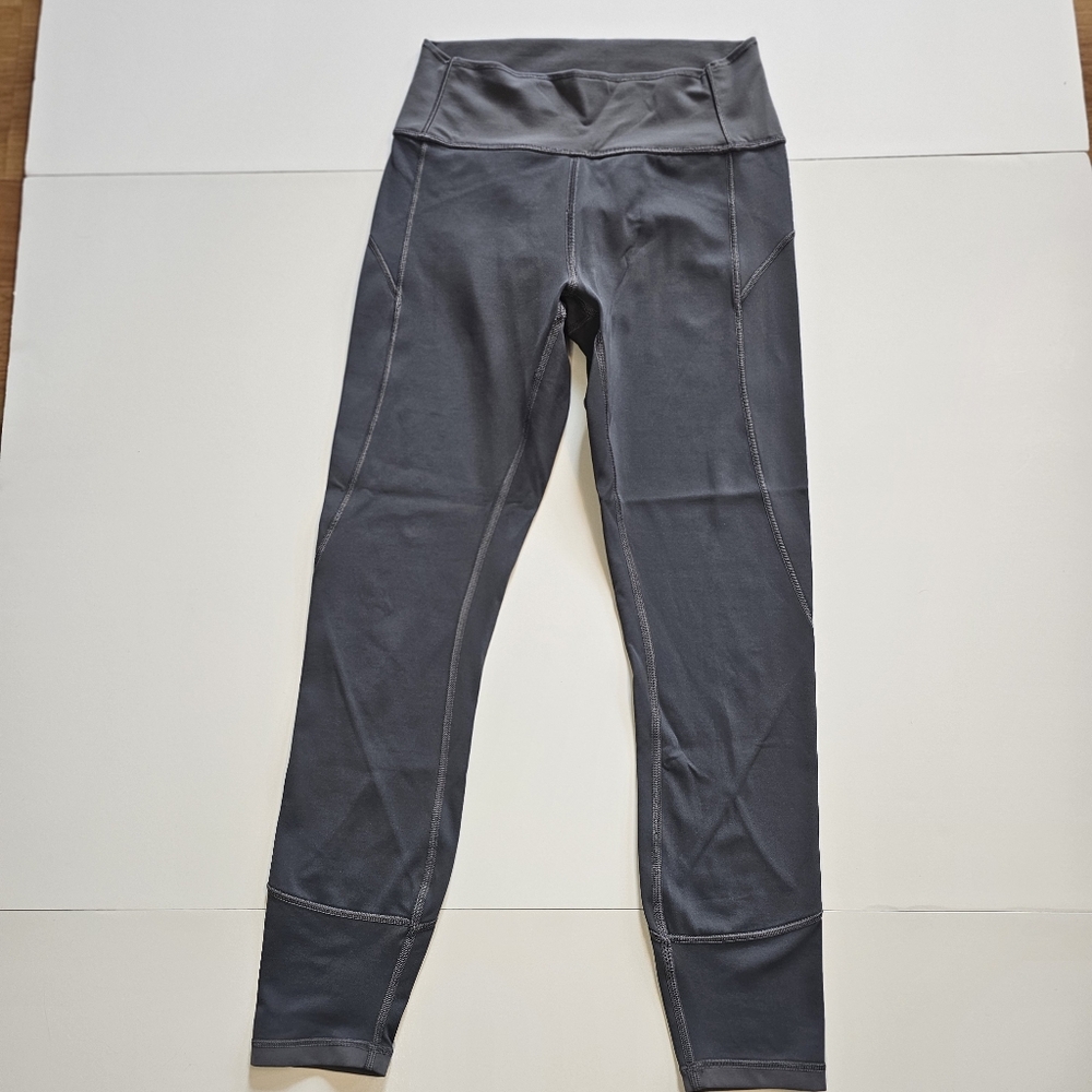 Lululemon In Movement Crop Everlux Leggings Color Dark Shadow Size 6 - Picture 2 of 10